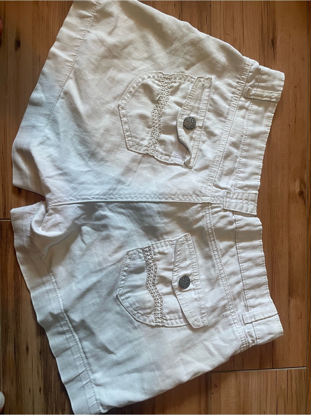 Y2K white shorts